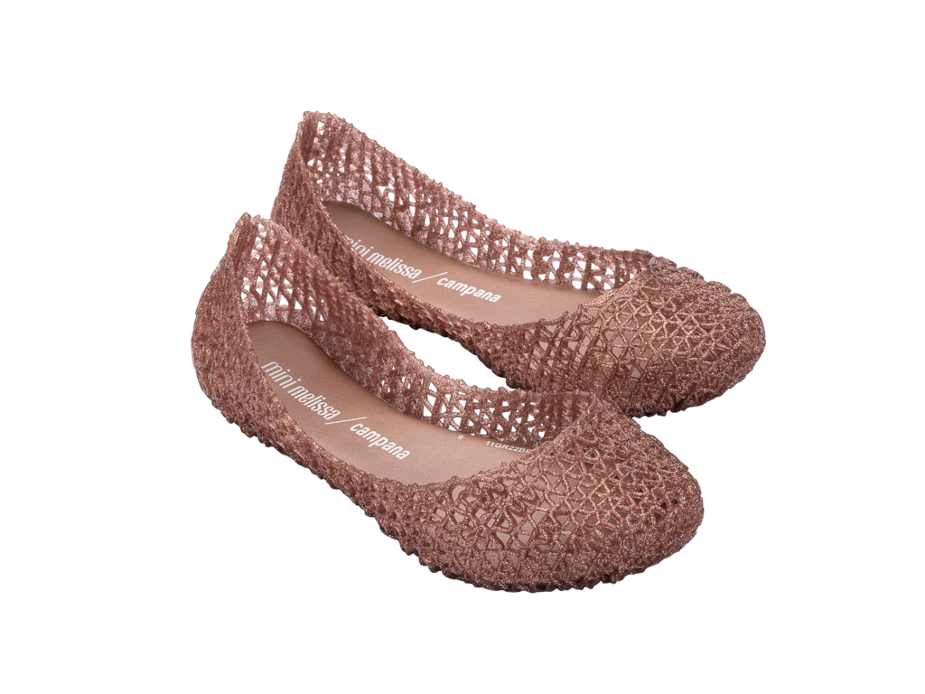 MELISSA mini MELISSA CAMPANA PAPEL INF Rose GLITTER