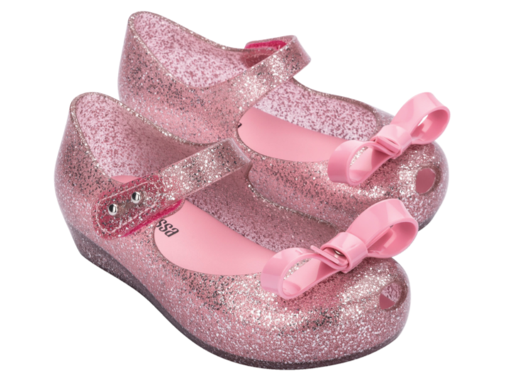 Mini Melissa Ultragirl Bow IV Glitter Pink | melissa shoes Japan