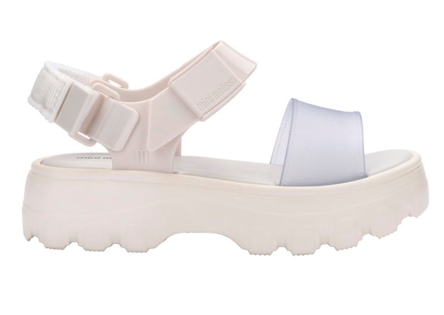 Melissa ホワイト サンダル 装飾的なデザイン Mel Melissa Kick Off Sandal – melissa shoes Japan