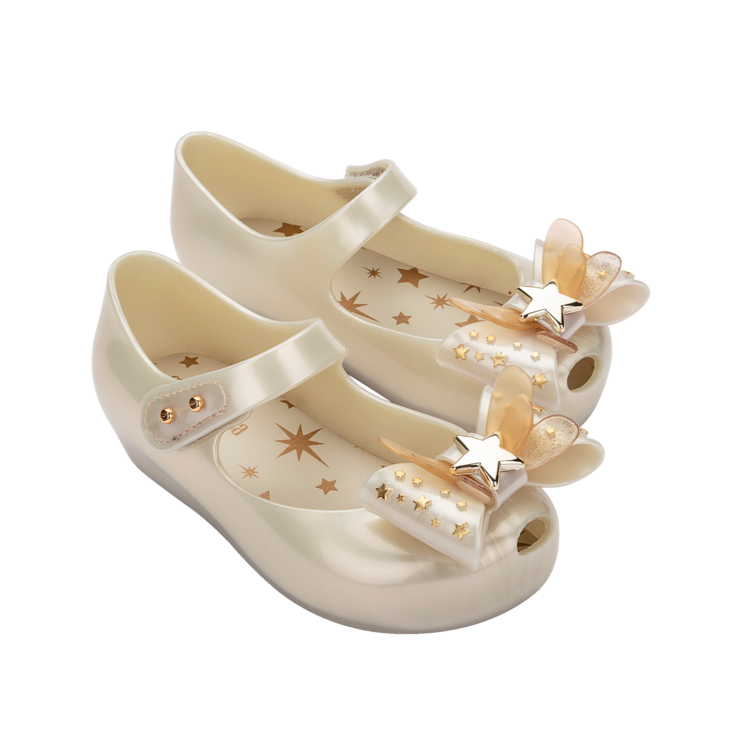 新品　メリッサ melissa フラットシューズ　ホワイトベージュ 24cm メリッサ｜MELISSA（SLVFUR） – BUTTERFLY TWISTS｜バタフライ