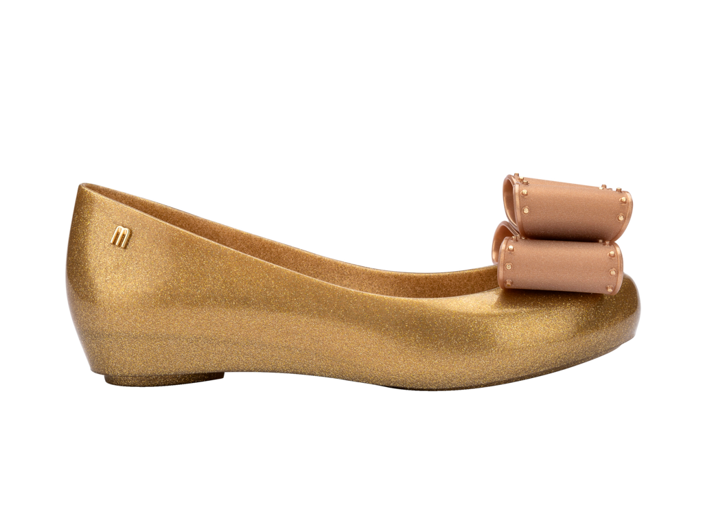 Melissa Ultragirl Sling Back ゴールド MINI MELISSA ULTRAGIRL BUGS IN PEARLY PINK | MORE COLORS