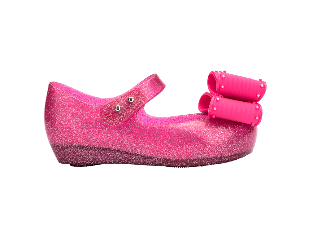 Mini Melissa Ultragirl Classic Bow Glitter Pink – melissa