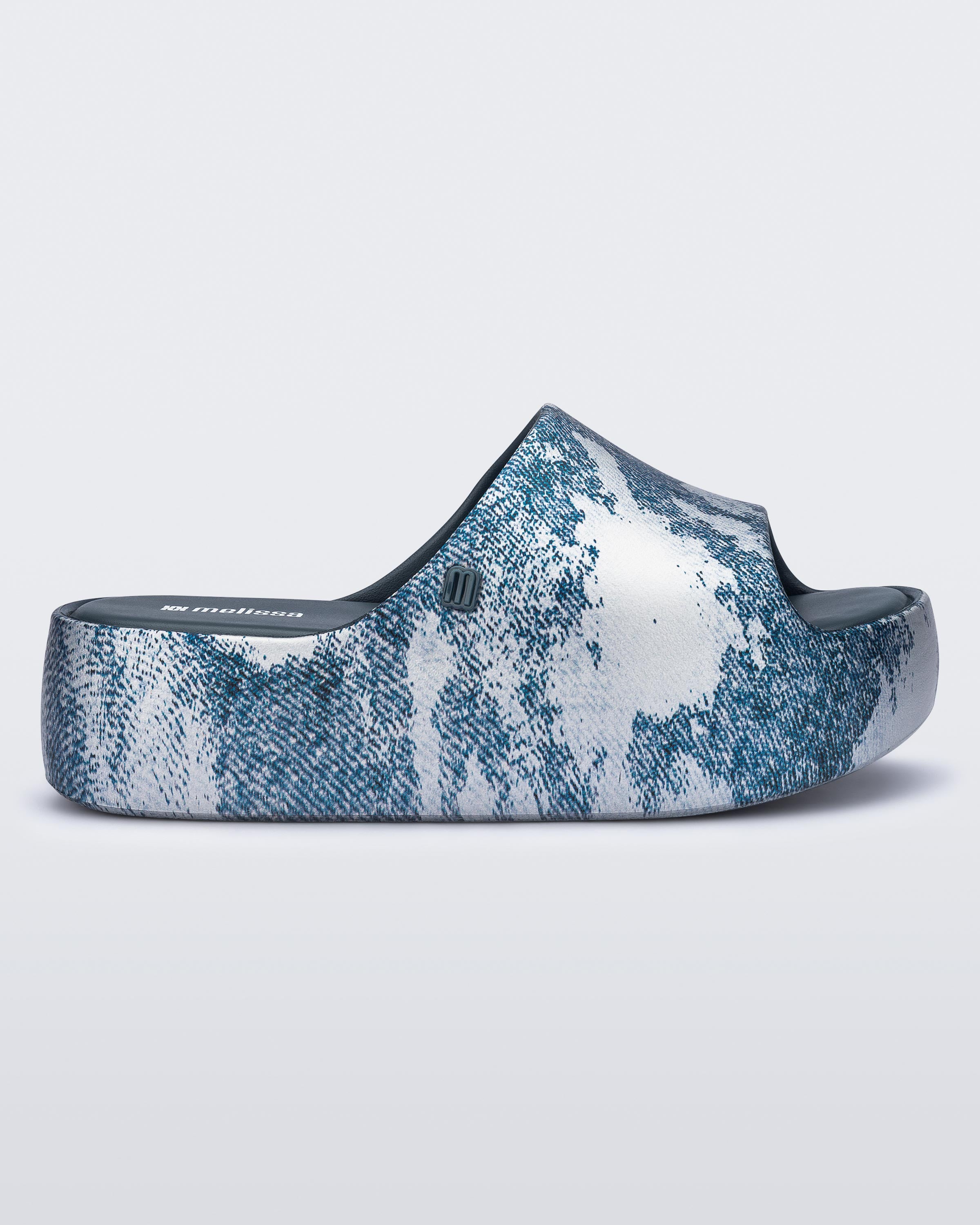 Melissa Free Platform Slide Denim