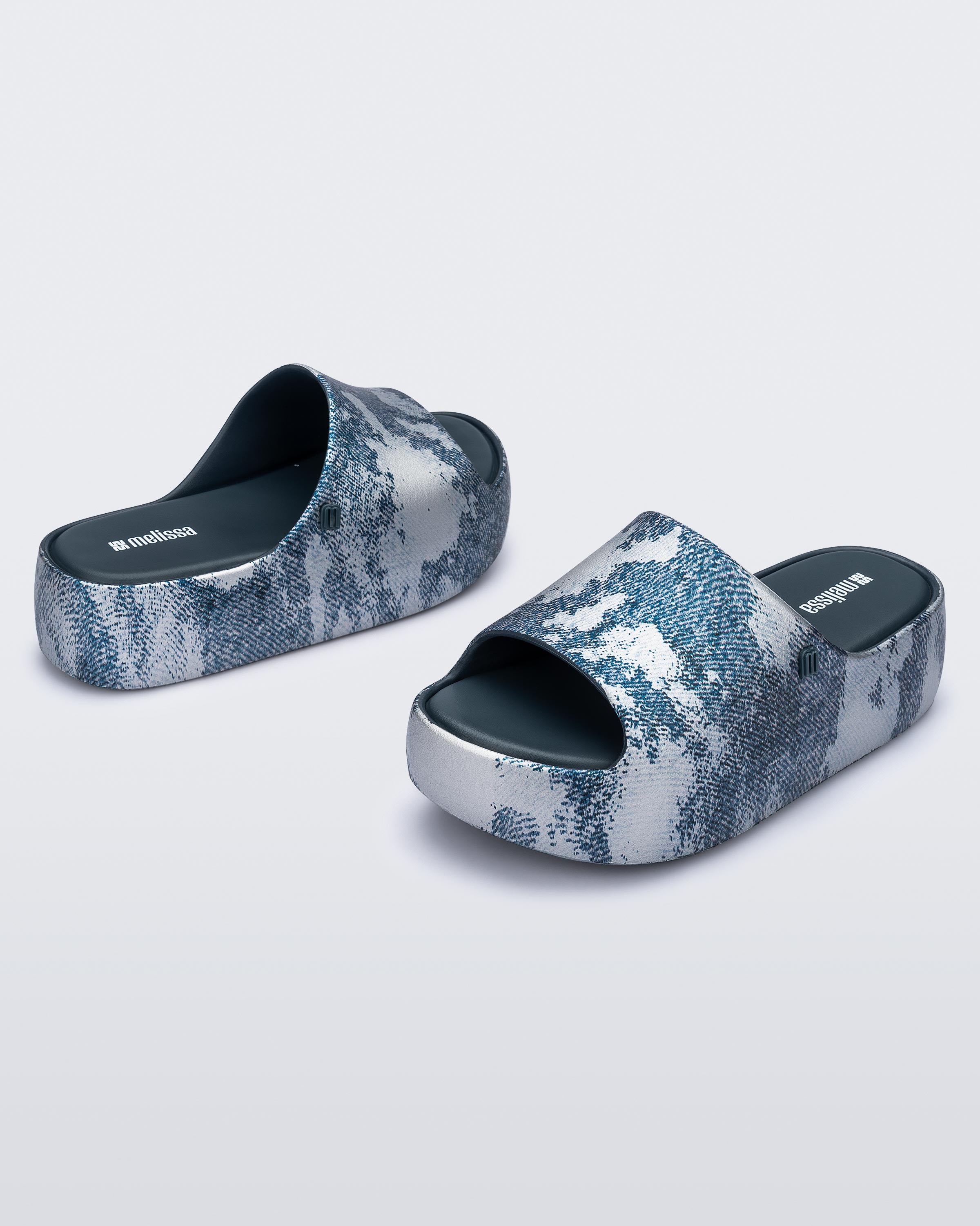 Melissa Free Platform Slide Denim