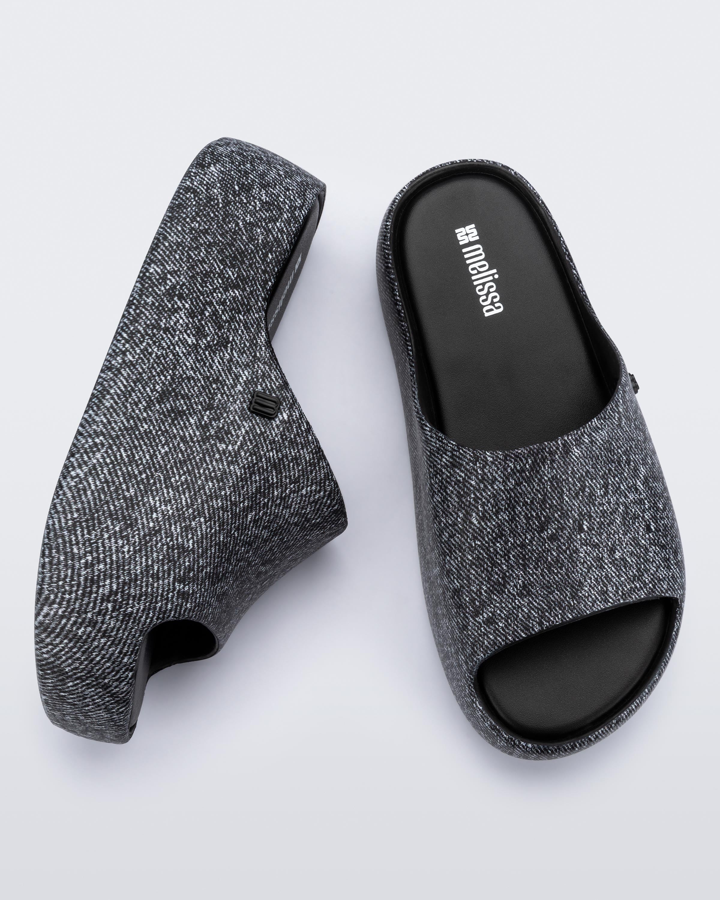 Melissa Free Platform Slide Denim