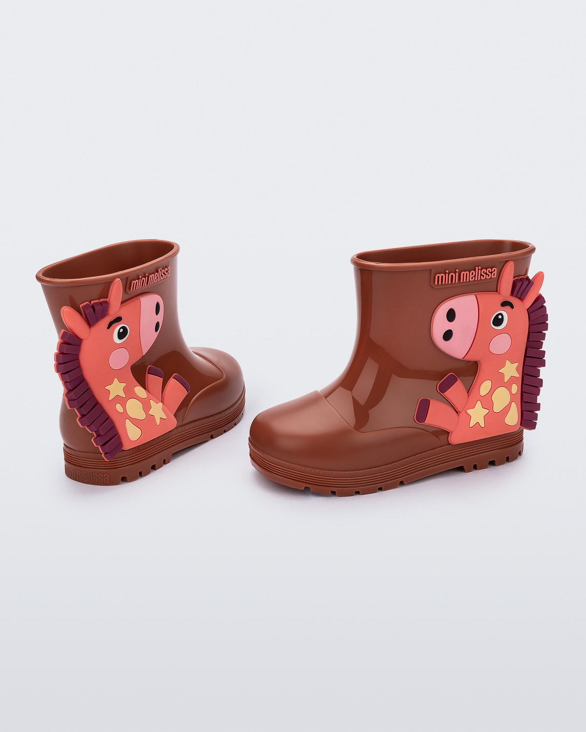 Mini Melissa Girls Wonderland Wellies in Purple