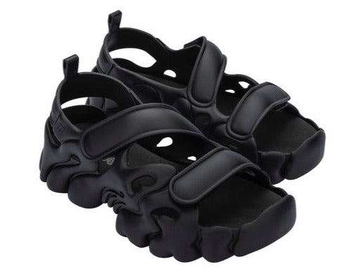 Melissa Puff Sandal + Collina Strada Black | melissa shoes Japan