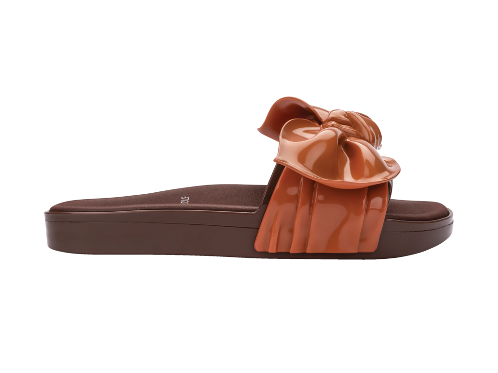 Melissa Beach Slide Tie + Viktor & Rolf Brown/Orange