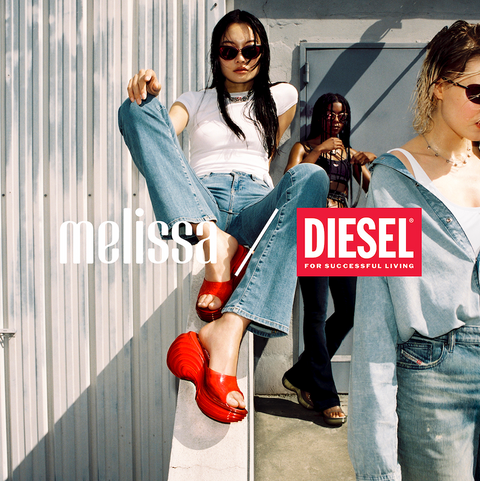 Melissa×Diesel(ディーゼル)コラボ 追跡付/送料込 厚底クロッグ Melissa×Diesel(ディーゼル)コラボ 追跡付/送料込 厚底クロッグ