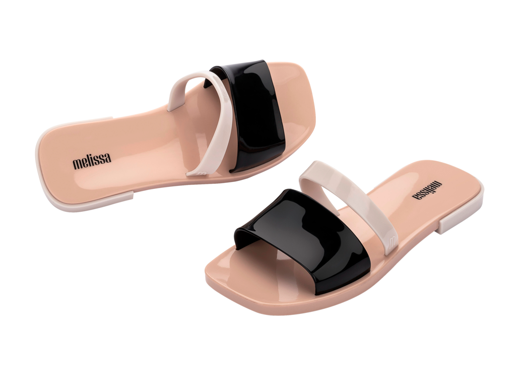Melissa Ivy Slide ll  Beige/Black