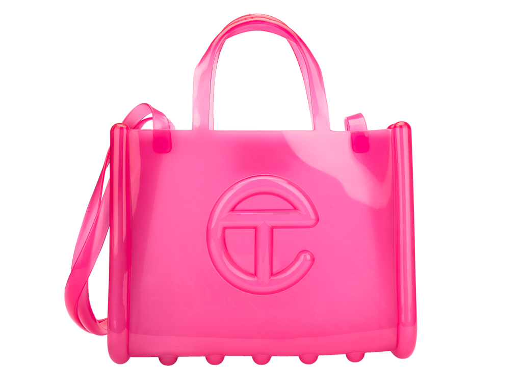 Melissa x Telfar Medium Jelly Shopper Pink