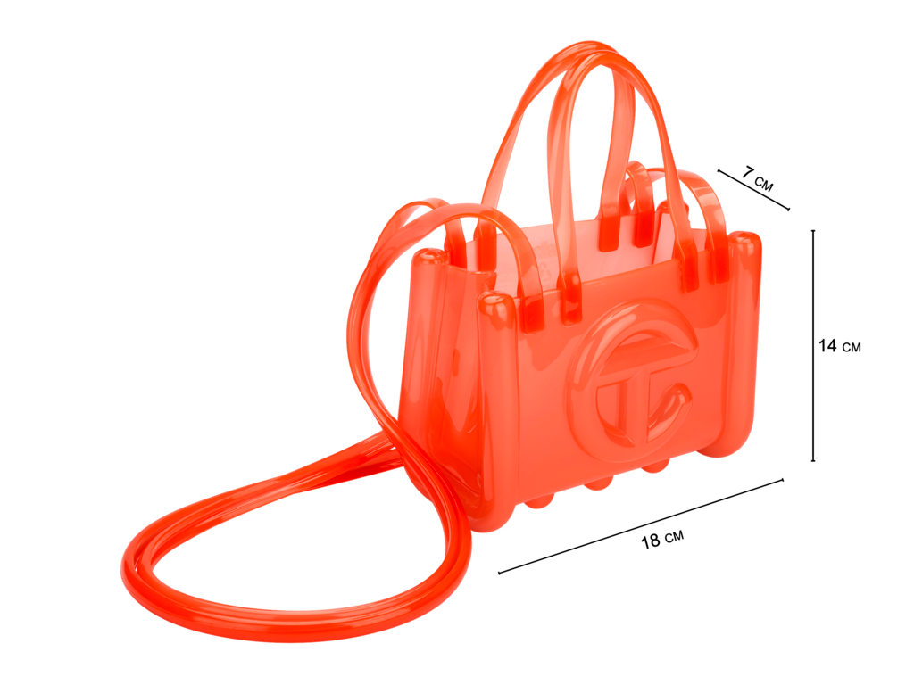 Melissa x Telfar Small Jelly Shopper Orange