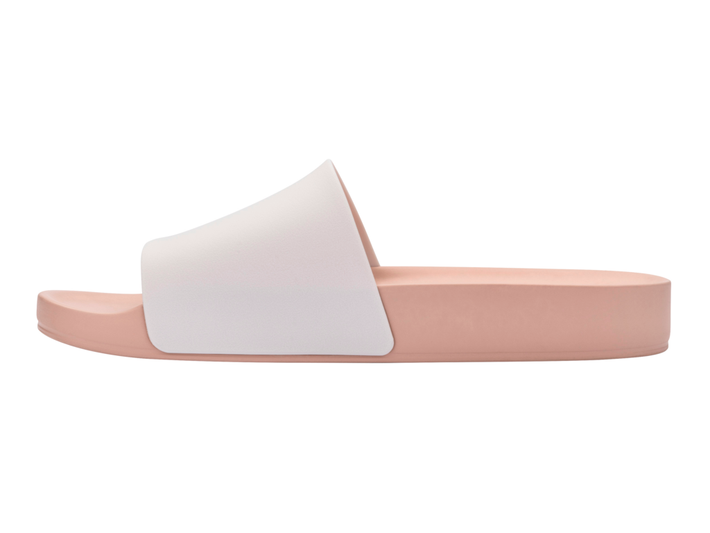 Melissa Flowing Slide Beige/White