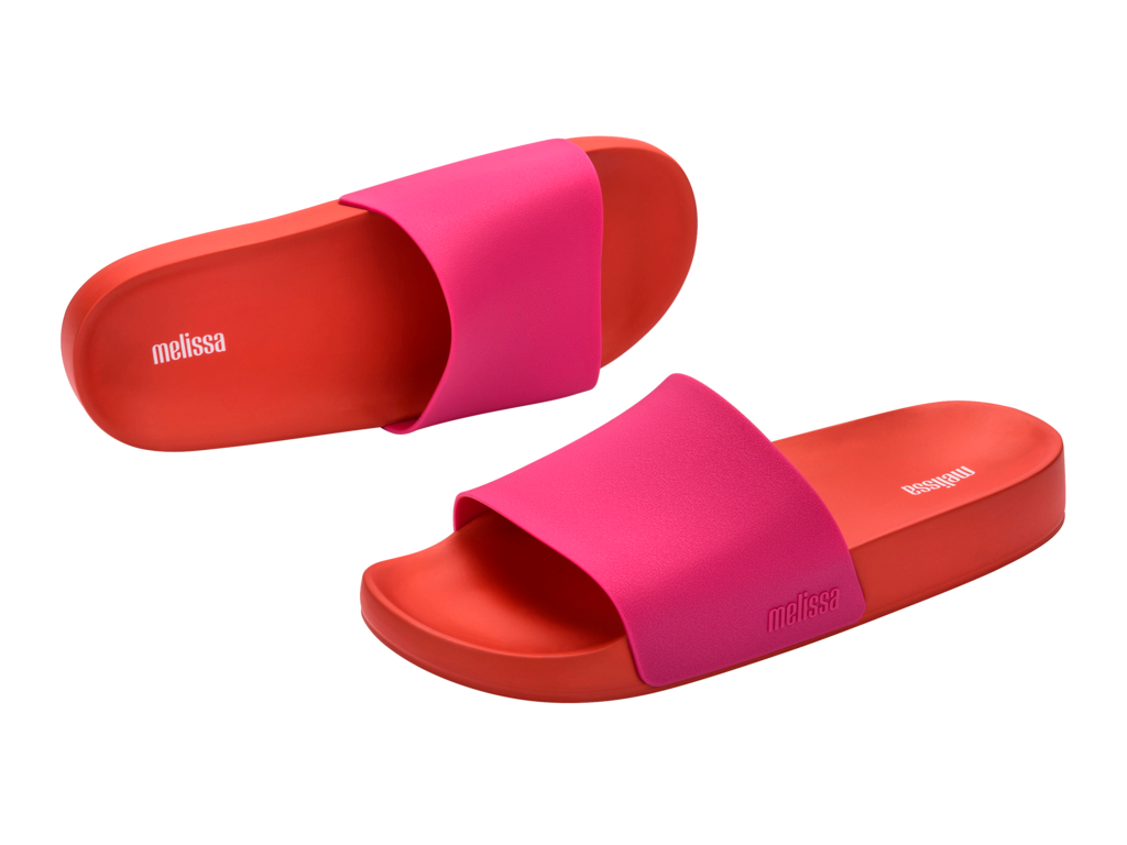 Melissa Flowing Slide Red/Pink