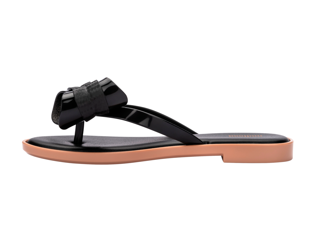 Melissa Flip Flop Slim V Black/Beige