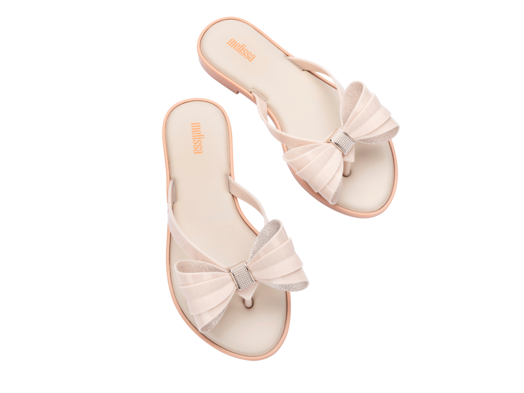 Melissa Flip Flop Slim V Beige/Beige
