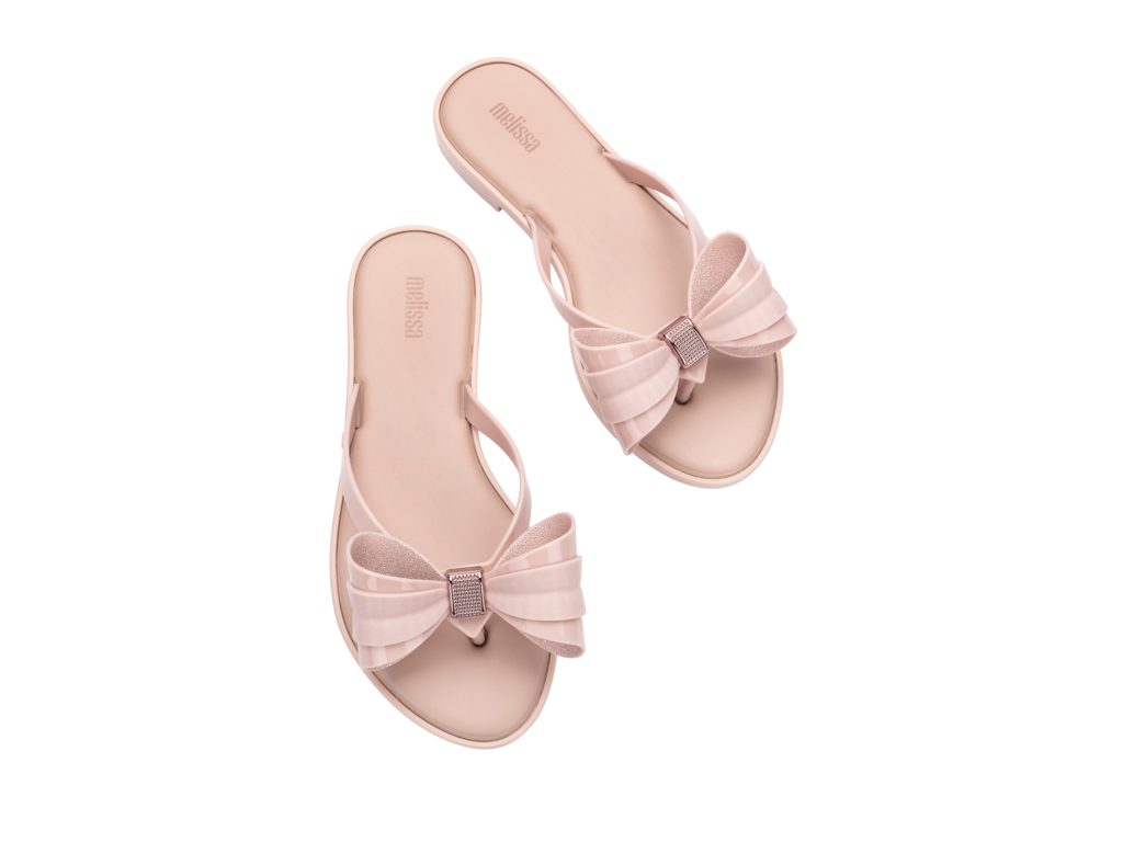 Melissa Flip Flop Slim V Pink/Pink Glitter