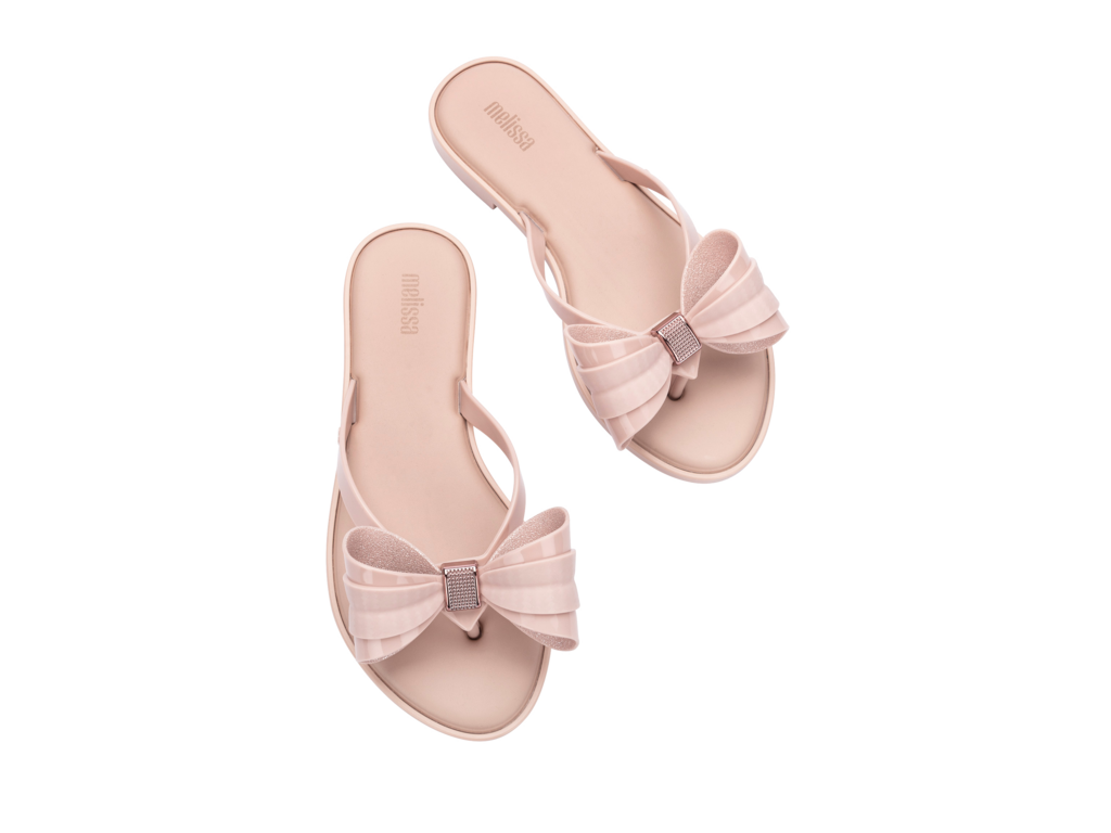 Melissa Flip Flop Slide V Pink/Pink Glitter