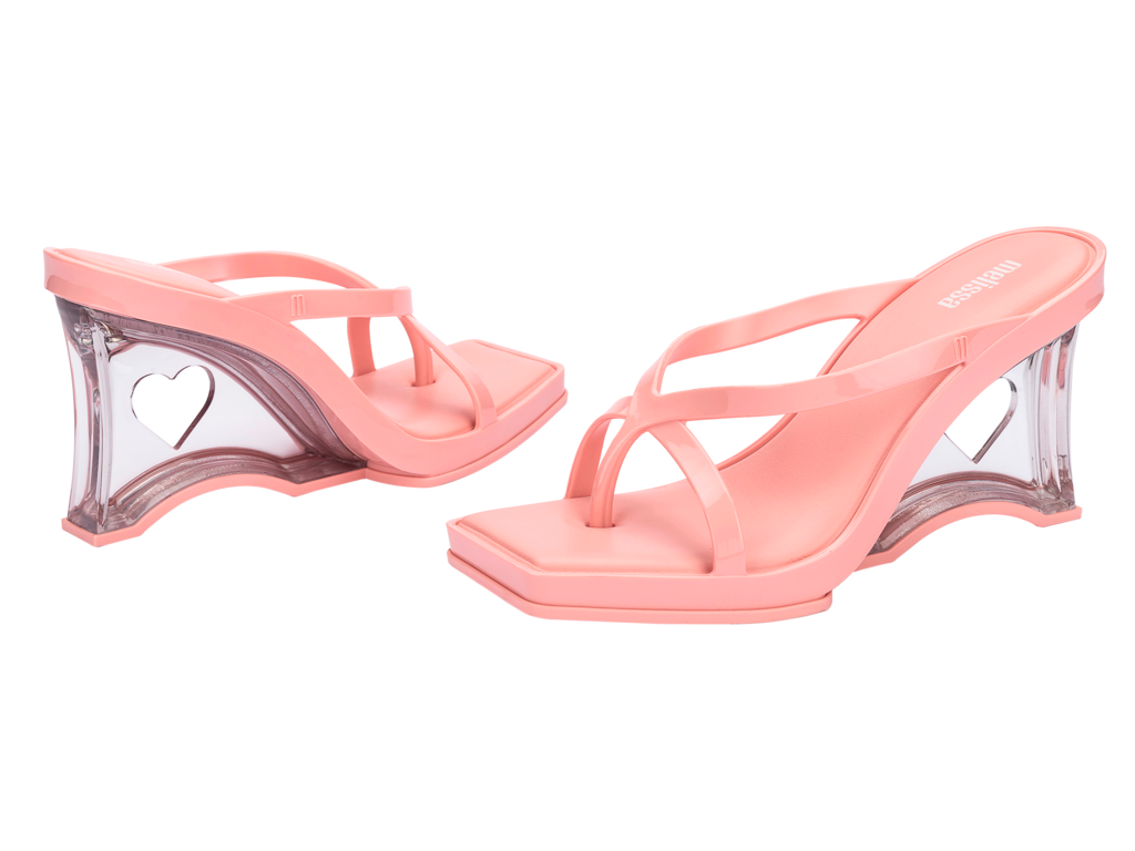 Melissa Glass Heel Pink