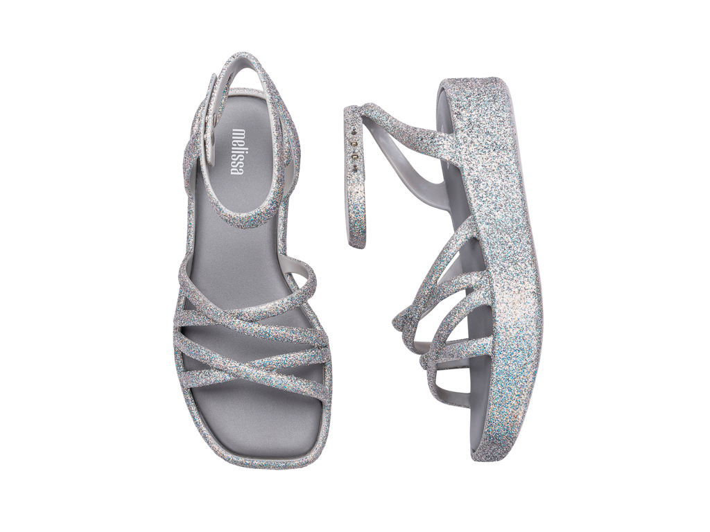 Melissa Rachel Glitter Grey