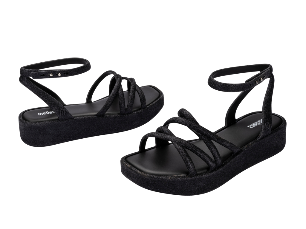 Melissa Rachel Glitter Black