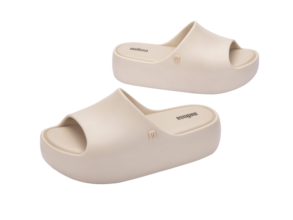 Melissa Free Platform Slide Beige