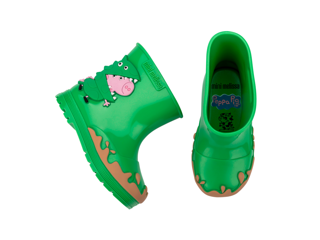 Mini Melissa Welly + Peppa Pig Green/Beige