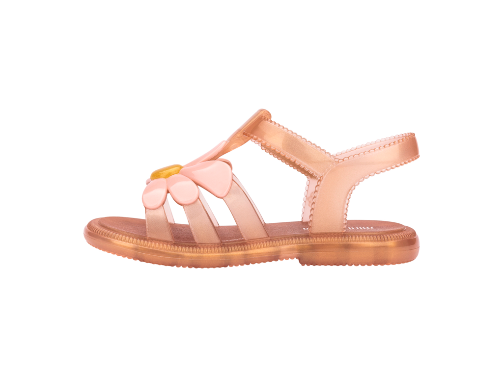 Mini Melissa Hip Bloomy Pearlish Brown/Pink