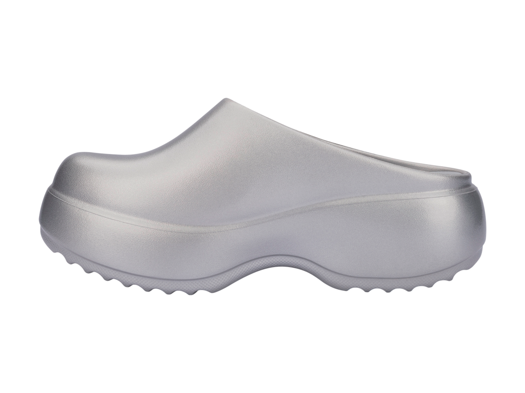 Melissa Free Clog Platform Silver