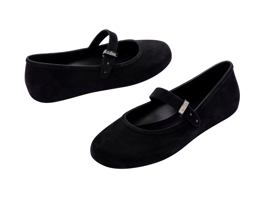 Melissa Soft Ballerina Velvet Black