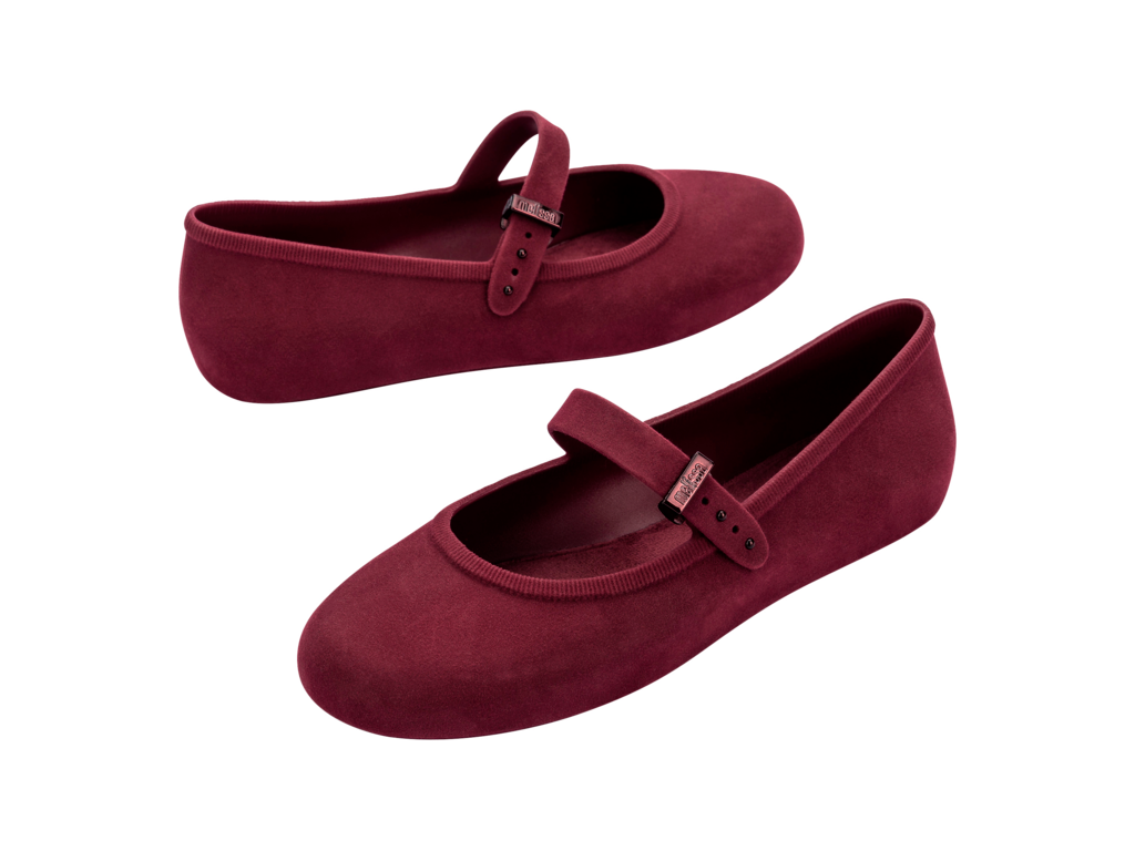 Melissa Soft Ballerina Velvet Red