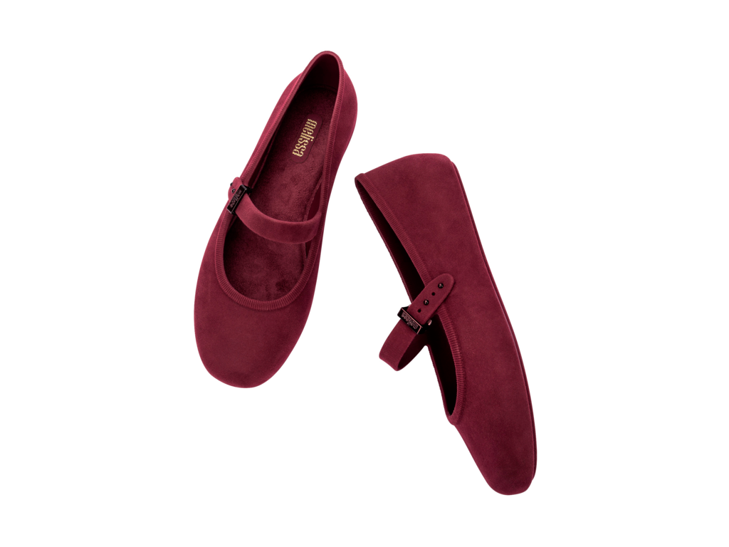 Melissa Soft Ballerina Velvet Red