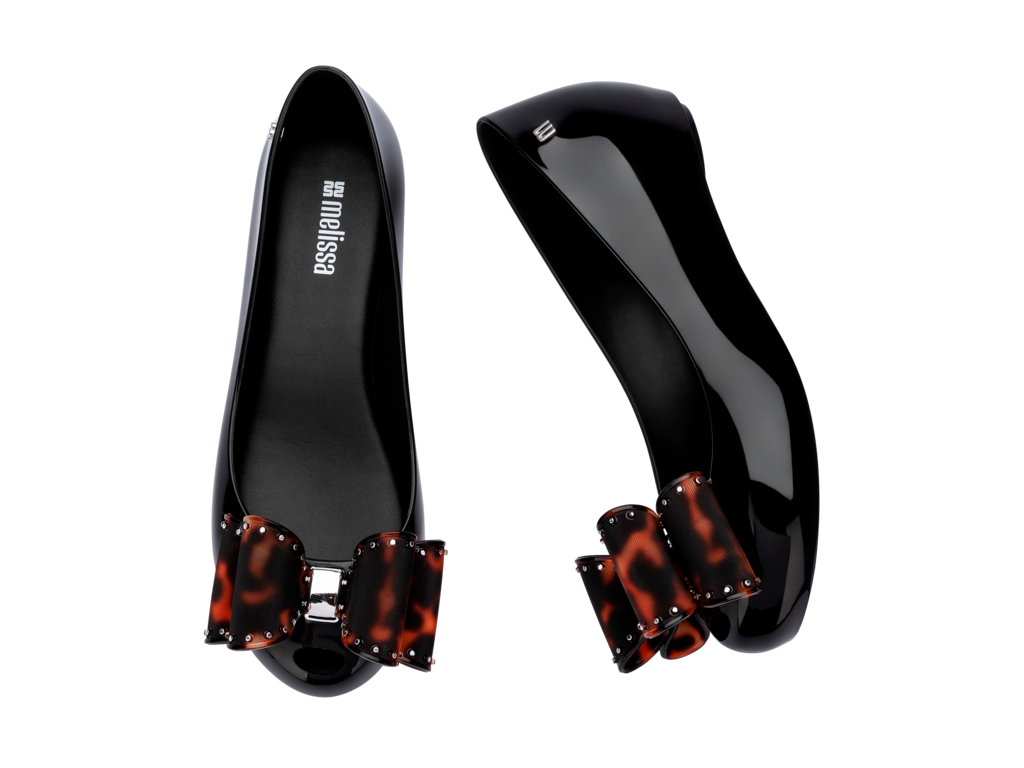 Melissa Ultragirl Classic Bow Black/Tortoiseshell