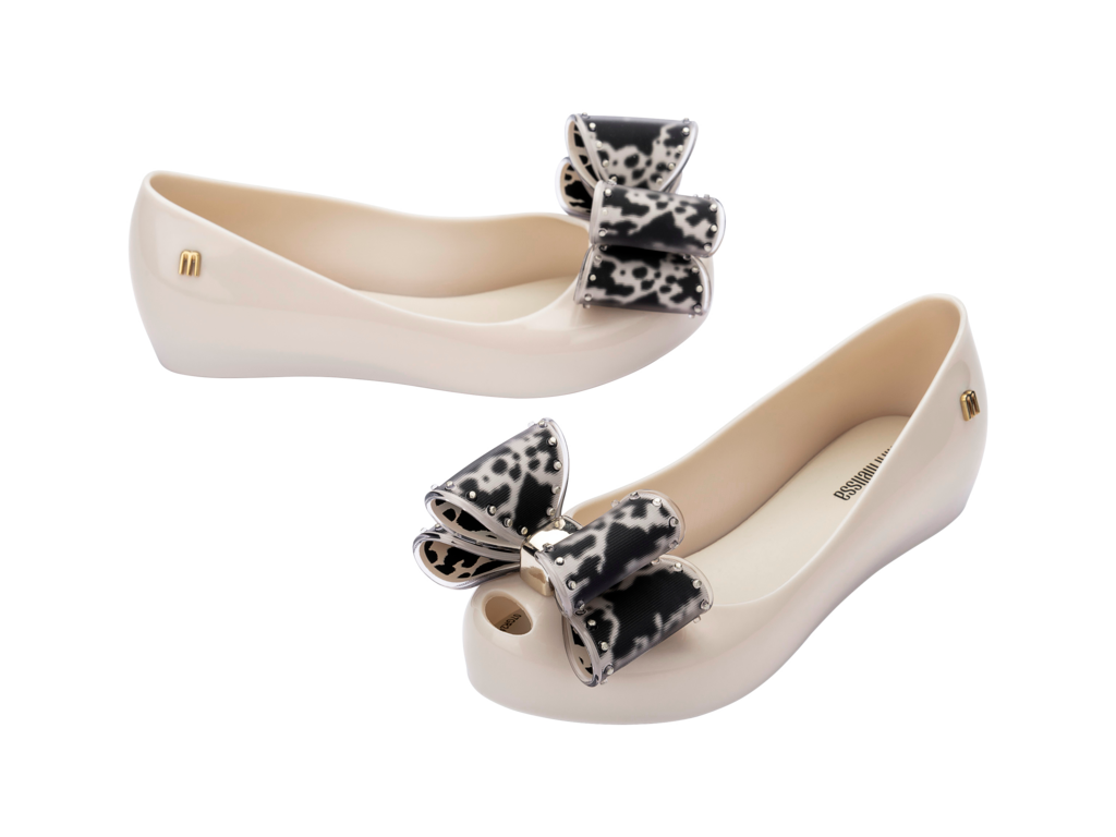 Mel MELISSA Ultragirl Classic Bow Beige/Black