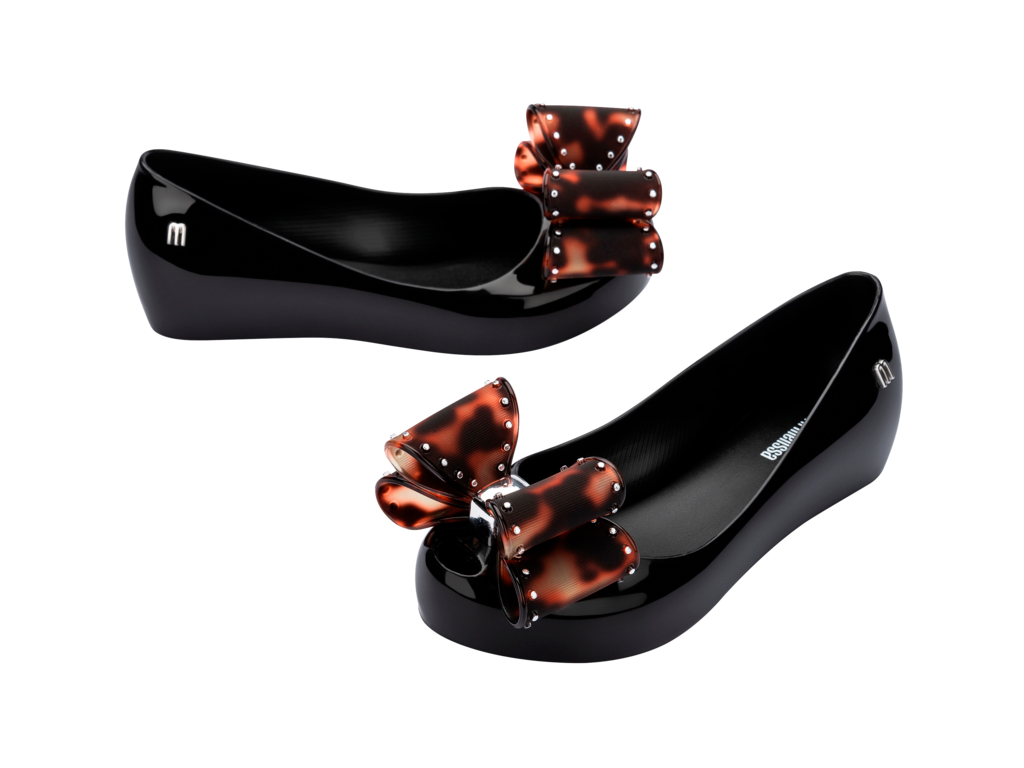 Mel MELISSA Ultragirl Classic Bow Black/Tortoiseshell