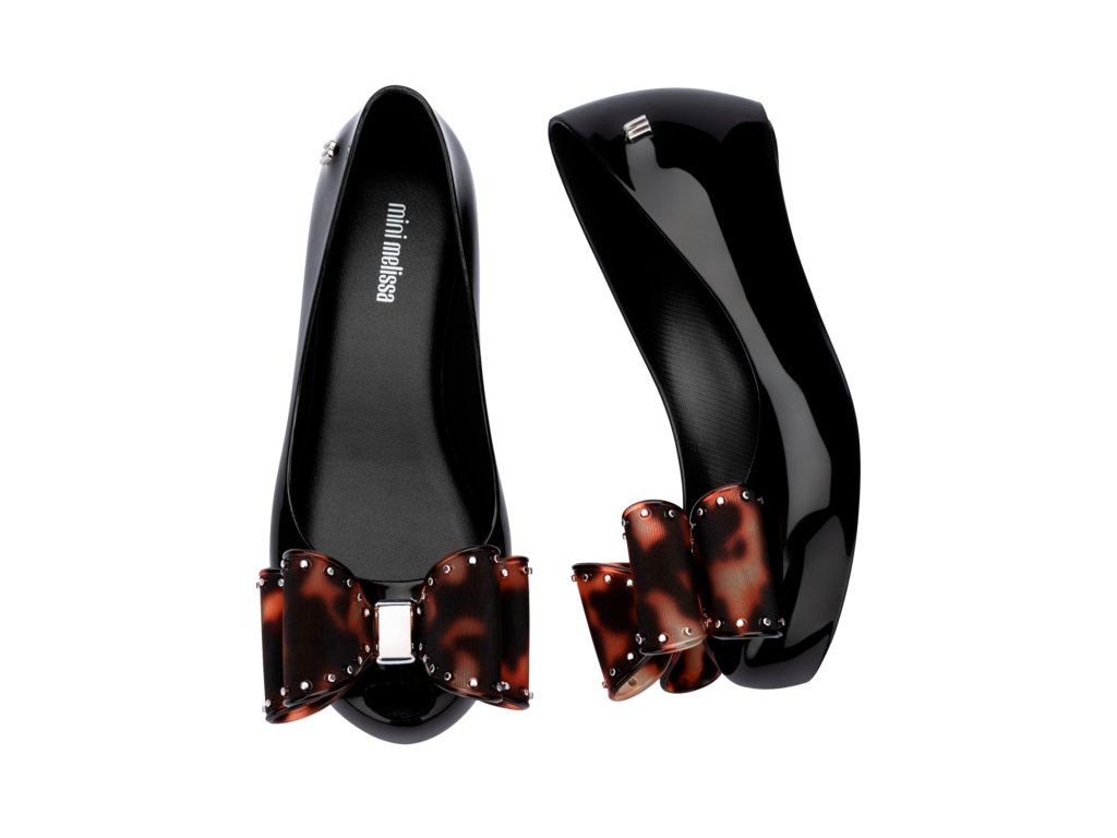 Mel MELISSA Ultragirl Classic Bow Black/Tortoiseshell