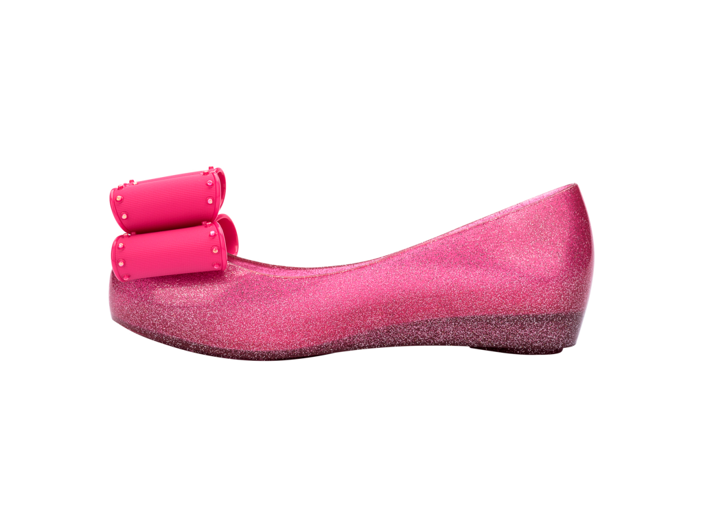 Mel MELISSA Ultragirl Classic Bow Glitter Pink