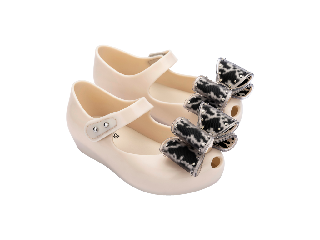 Mini Melissa Ultragirl Classic Bow Beige/Black