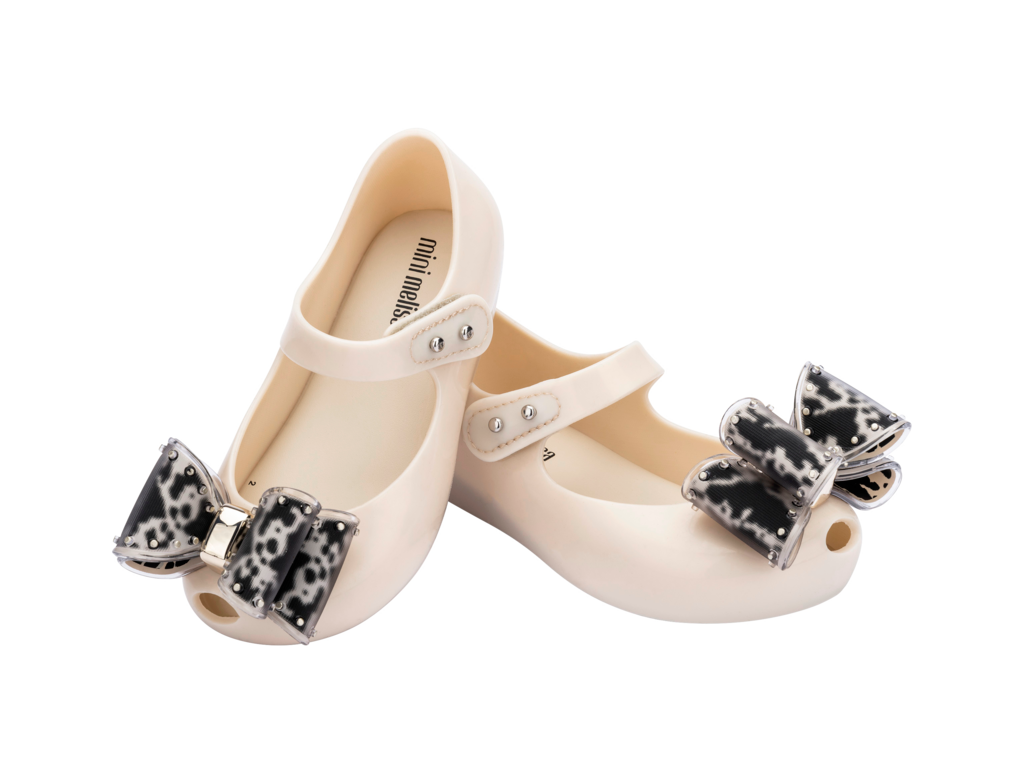 Mini Melissa Ultragirl Classic Bow Beige/Black