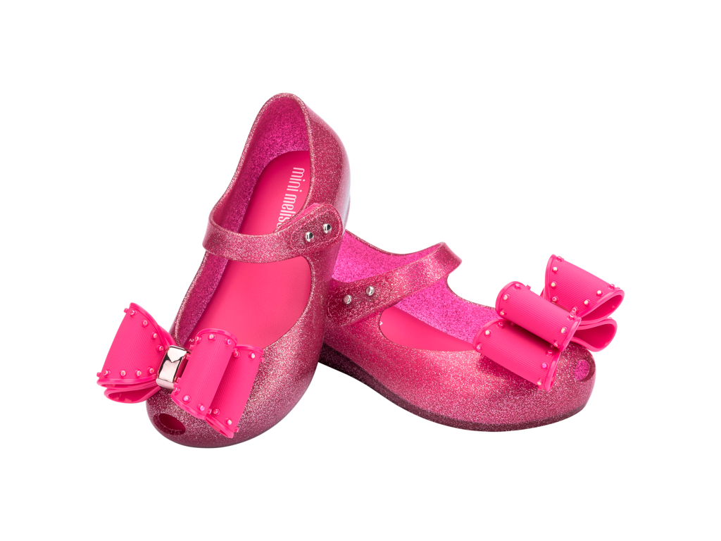 Mini Melissa Ultragirl Classic Bow Glitter Pink