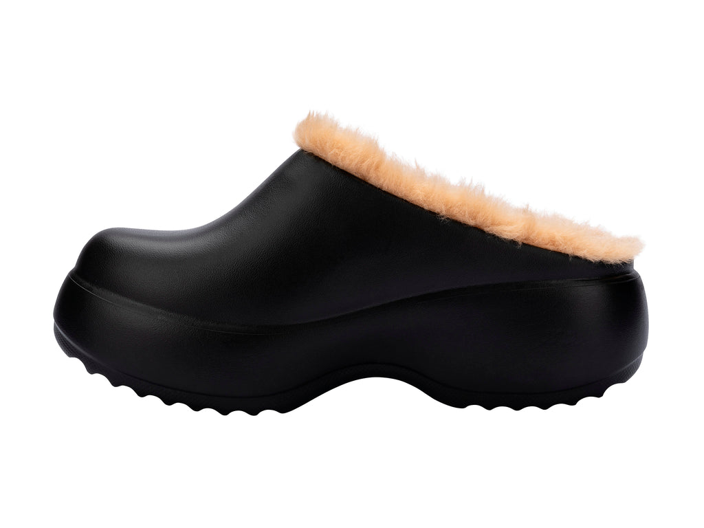 Melissa Free Clog Fluffy Platform Black/Beige