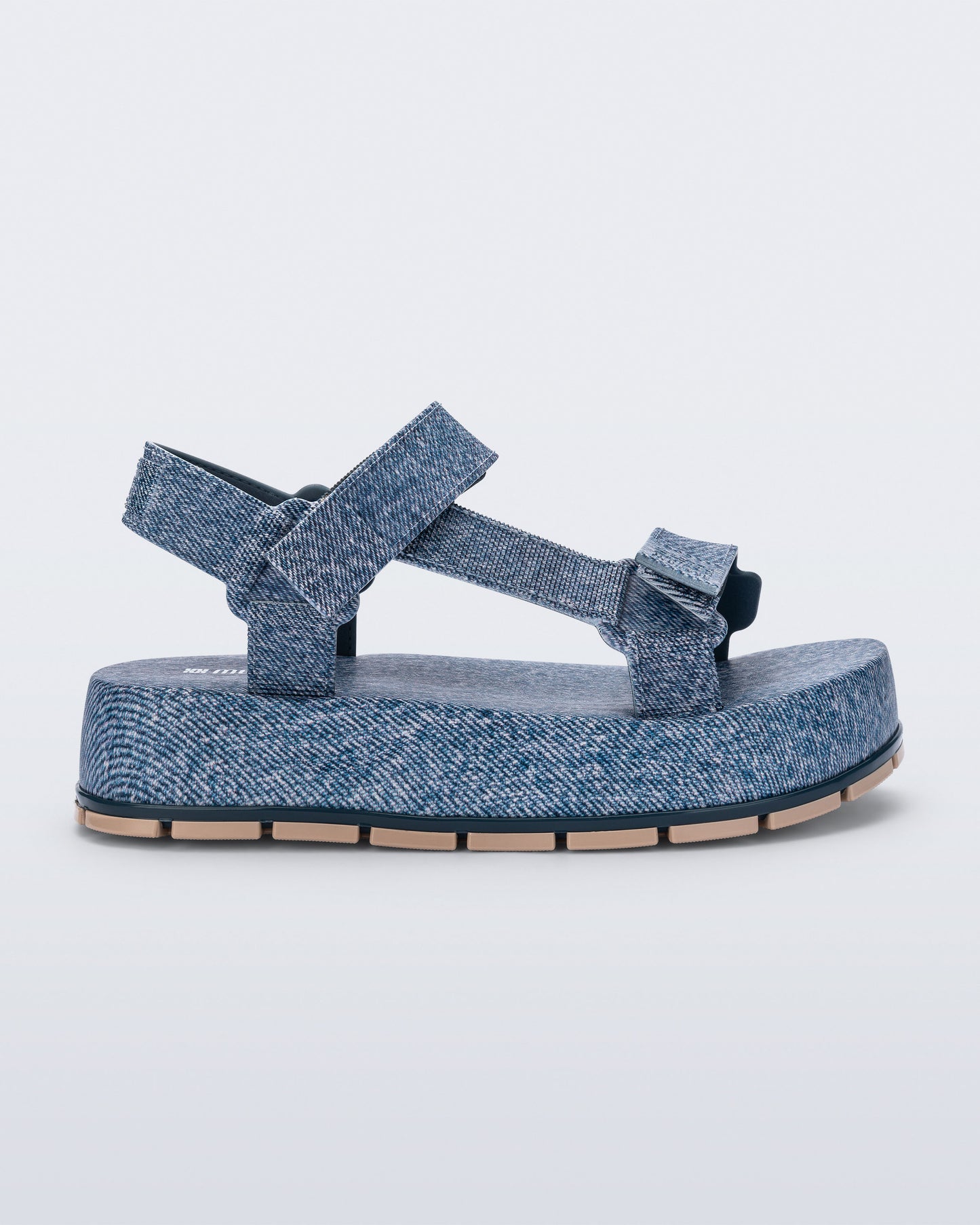 Melissa Flowing Platform Denim Jean Blue