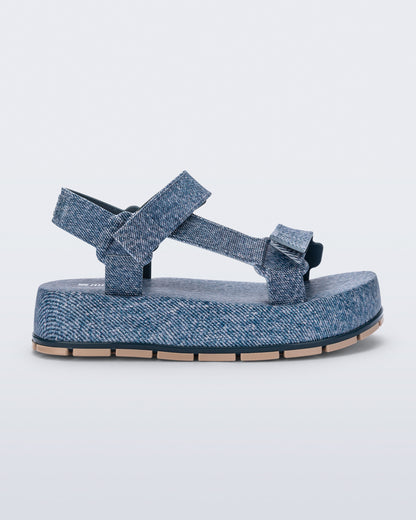 Melissa Flowing Platform Denim Jean Blue