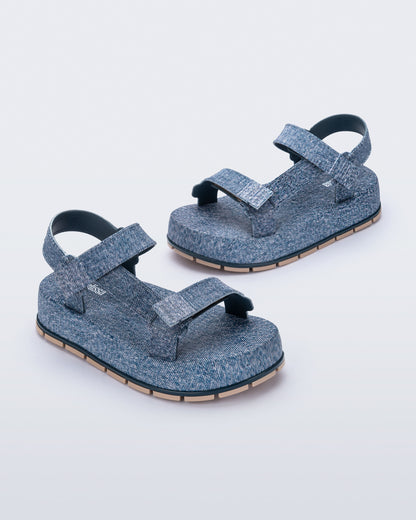Melissa Flowing Platform Denim Jean Blue