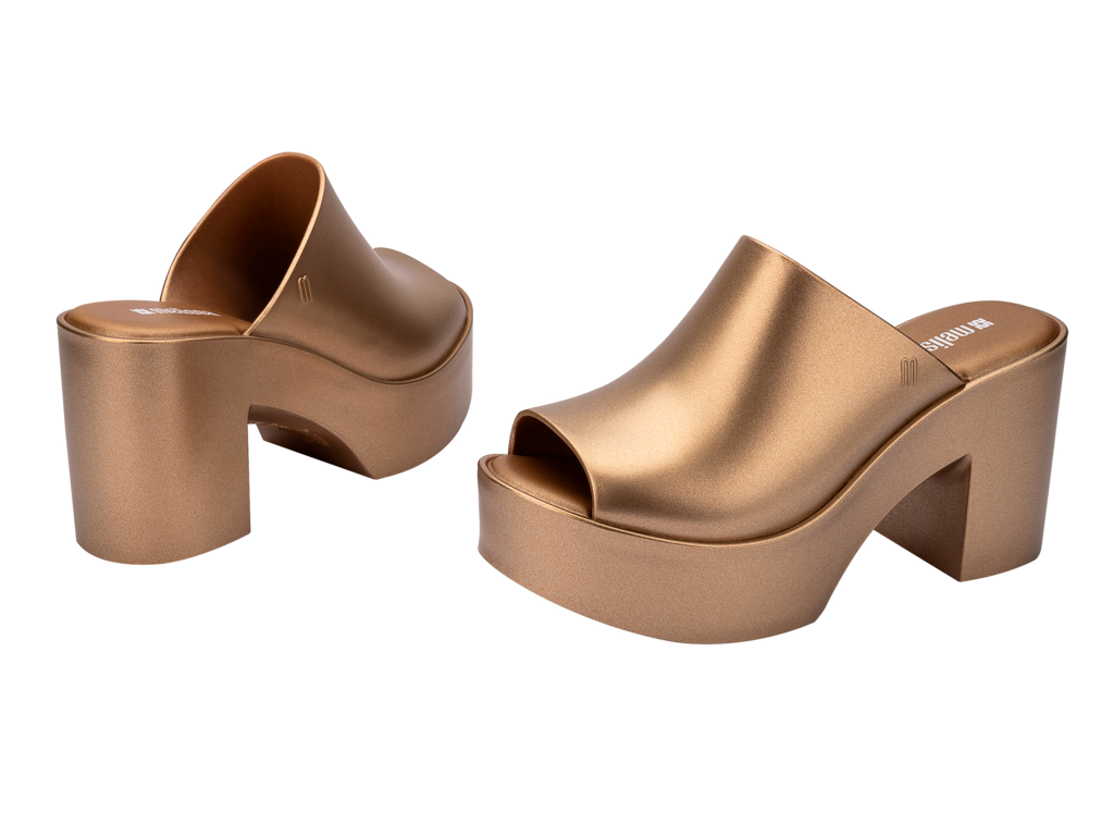 Melissa Mule Hype Metallic Gold