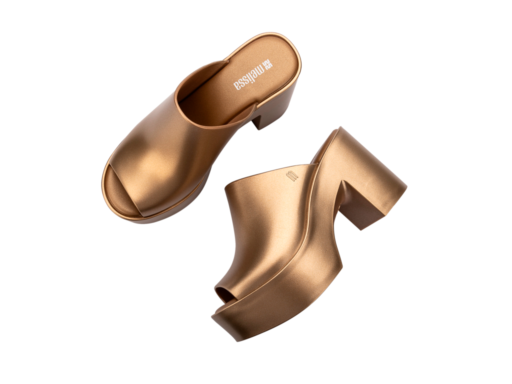 Melissa Mule Hype Metallic Gold