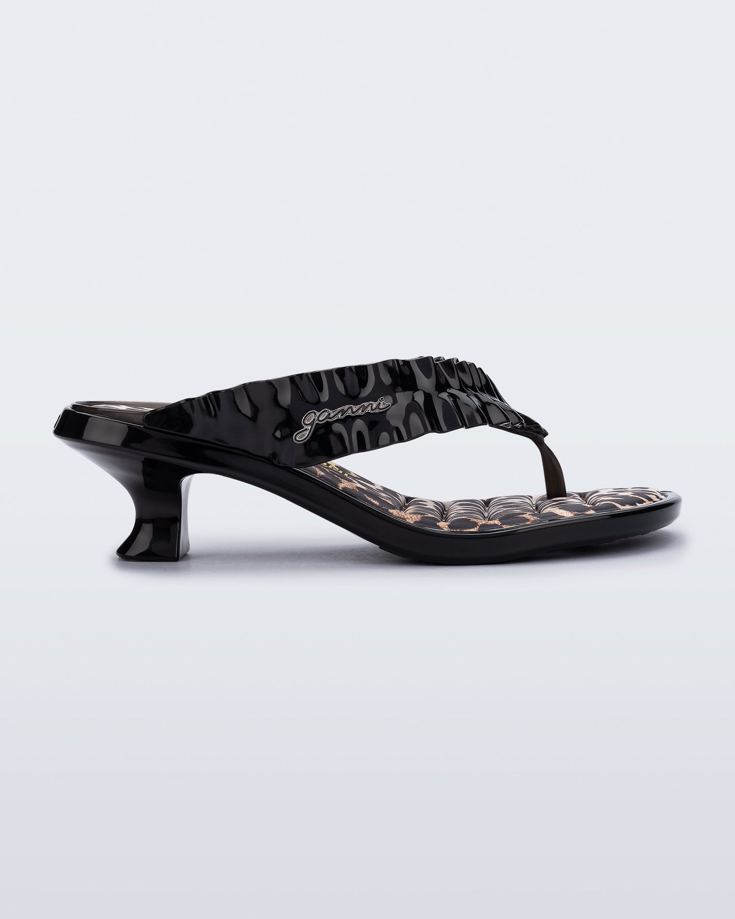 Melissa Thong Kitten Heel + GANNI