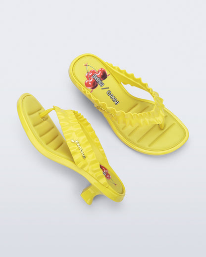 Melissa Thong Kitten Heel + GANNI