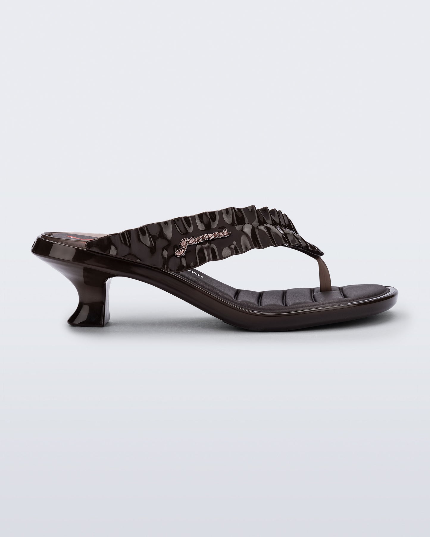 Melissa Thong Kitten Heel + GANNI