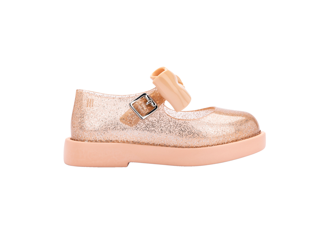 Mini Melissa Lola Beige Glitter